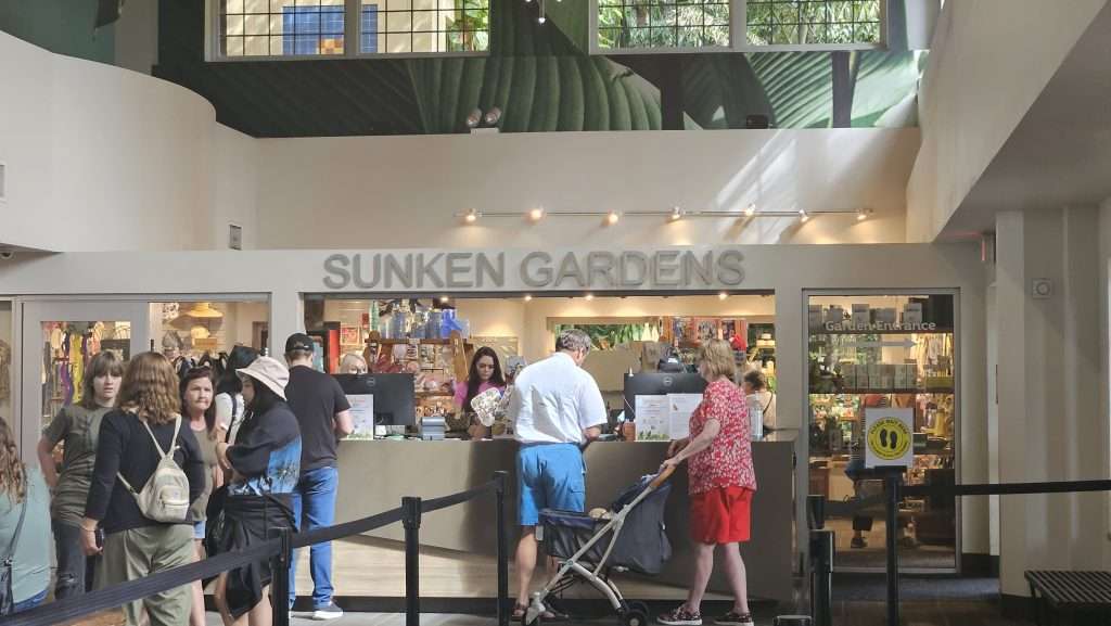 sunken gardens ticket booth